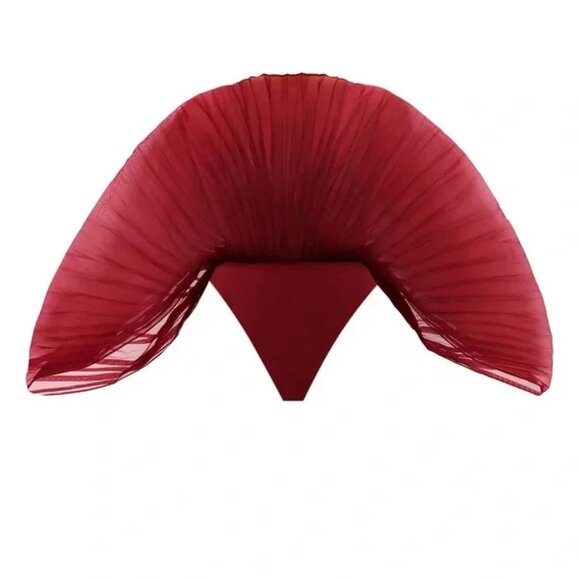 Andrea Iyamah Sombra Bodysuit in Wine - Picture 2 of 6